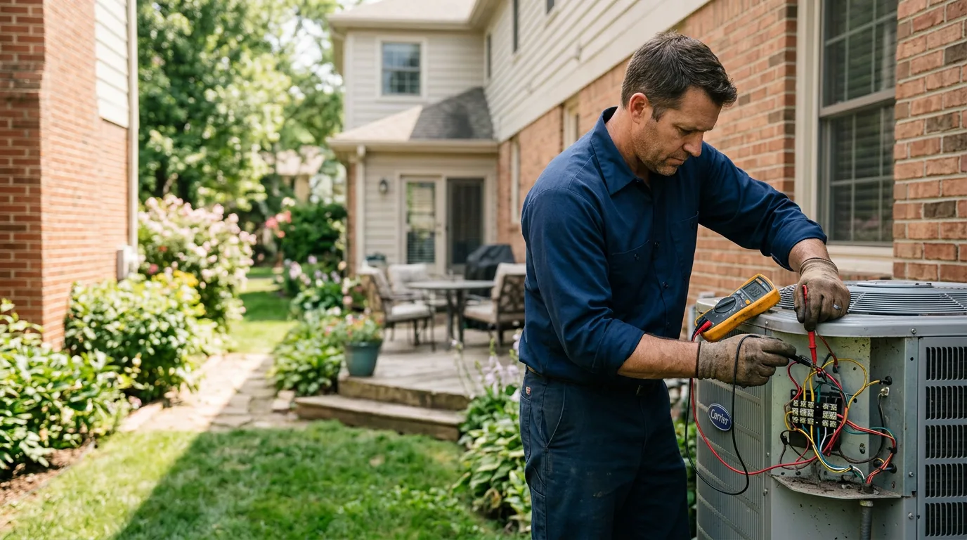 HVAC technician working near Pine Level, NC